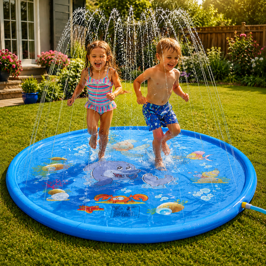 SplashJoy™ – Interactieve watersproeimat voor kinderen | Verkoelende zomerpret zonder verveling