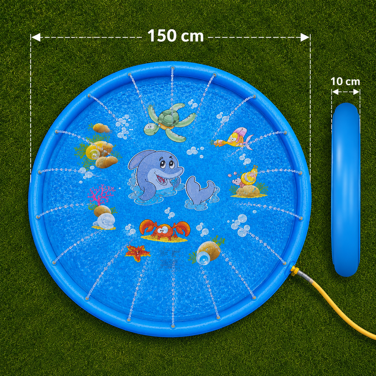 SplashJoy™ – Interactieve watersproeimat voor kinderen | Verkoelende zomerpret zonder verveling