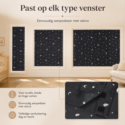 LumiShade – Draagbaar verduisteringsgordijn met zuignappen | maak elke kamer rustiger voor dutjes, bedtijd en reizen