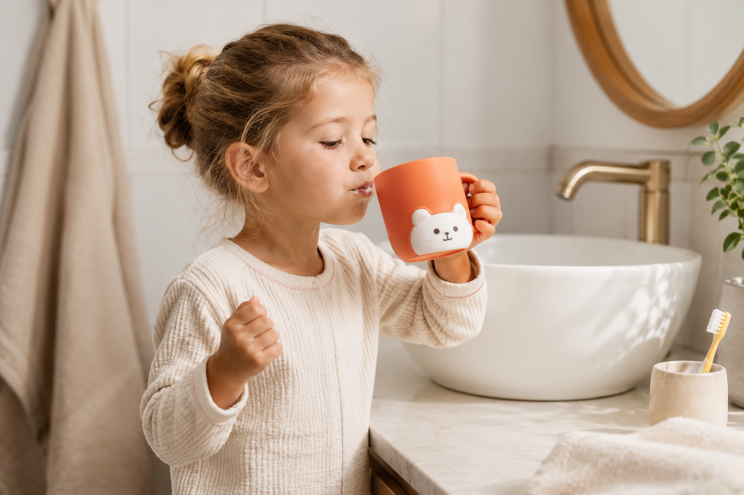 BearCup™ – Schattige tandenpoetsbeker voor kinderen | Geef je kind een eigen plekje in de badkamer