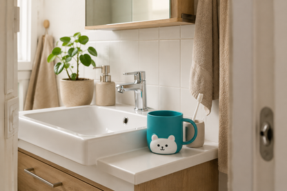 BearCup™ – Schattige tandenpoetsbeker voor kinderen | Geef je kind een eigen plekje in de badkamer