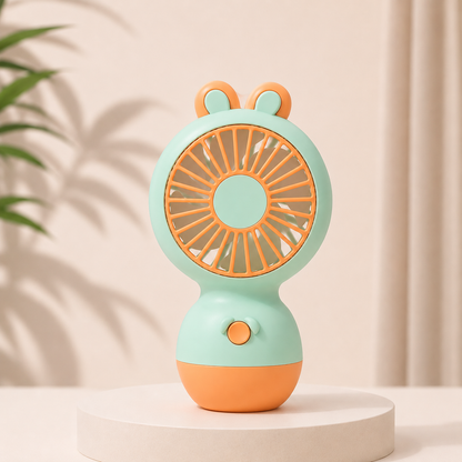 BunnyBreeze™ – Draagbare Kinder Ventilator | Houd Je Kind Koel & Blij Tijdens Warme Zomerdagen