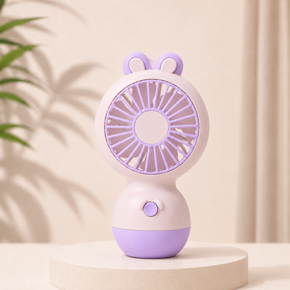 BunnyBreeze™ – Draagbare Kinder Ventilator | Houd Je Kind Koel & Blij Tijdens Warme Zomerdagen