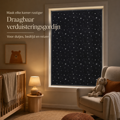 LumiShade – Draagbaar verduisteringsgordijn met zuignappen | maak elke kamer rustiger voor dutjes, bedtijd en reizen