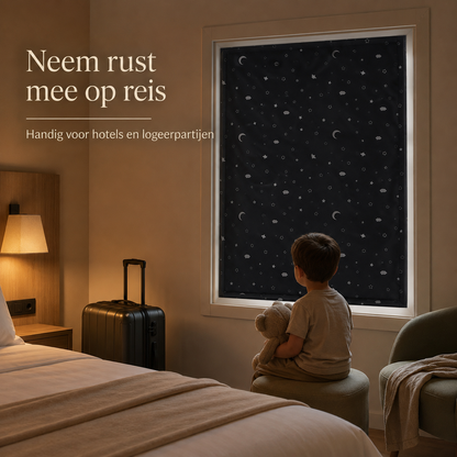 LumiShade – Draagbaar verduisteringsgordijn met zuignappen | maak elke kamer rustiger voor dutjes, bedtijd en reizen