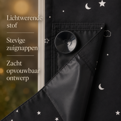 LumiShade – Draagbaar verduisteringsgordijn met zuignappen | maak elke kamer rustiger voor dutjes, bedtijd en reizen