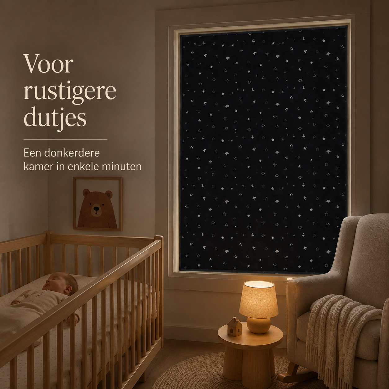 LumiShade – Draagbaar verduisteringsgordijn met zuignappen | maak elke kamer rustiger voor dutjes, bedtijd en reizen